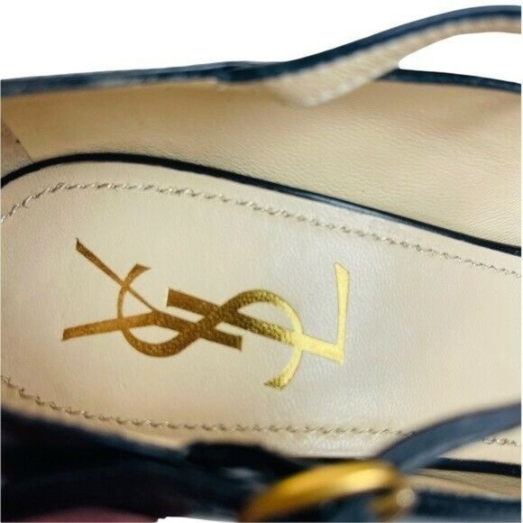 Rare Ysl Tribute Original Design Pair In Two-tone Design Women’s Size 10 - Picture 7 of 10